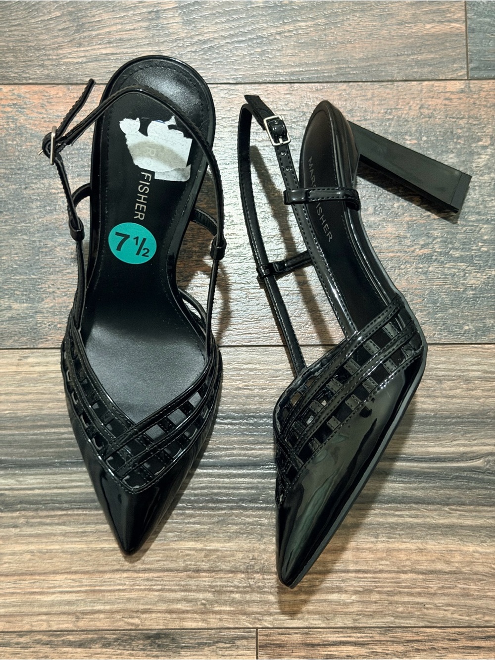 Marc Fisher Reagan Woven Slingback Pump size 7.5
